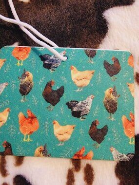 Chickens Western Unscented Hanging Car Air Freshener